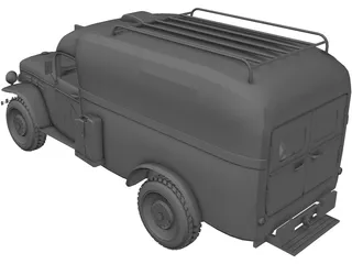 Ambulance 3D Model preview