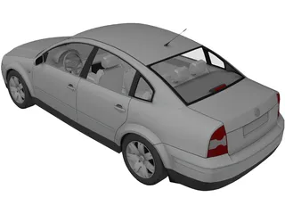 Volkswagen Passat B5 3D Model preview
