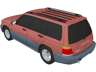 Subaru Forester (1997) 3D Model preview