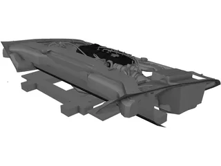 Honda Civic Engine 3D Model preview