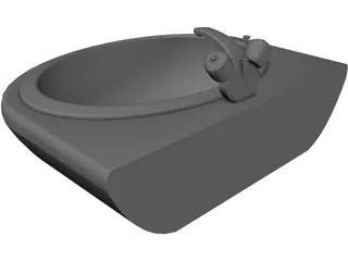 Sink Bathroom 3D Model preview
