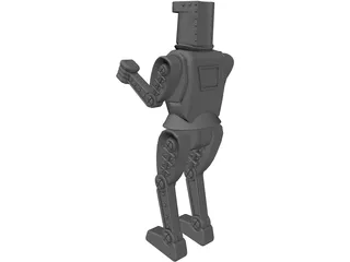 Boxing Robot 3D Model preview