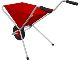 Wheelbarrow 3D Model preview