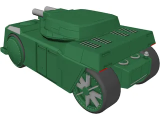 Wheeled APC 3D Model preview