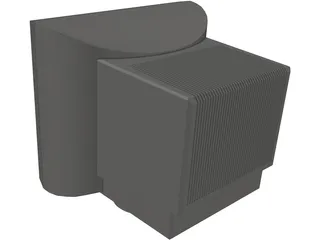 Monitor CRT (19 inch) 3D Model preview