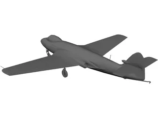Hawker Sea Hawk 3D Model preview