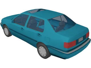 Volkswagen Jetta/Vento (1993) 3D Model preview