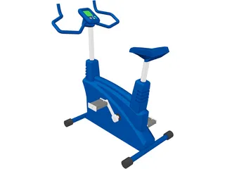 Exercise Bike 3D Model preview