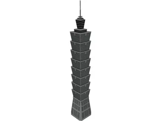 Tower Taipei 3D Model preview