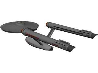 Star Trek Ship 3D Model preview