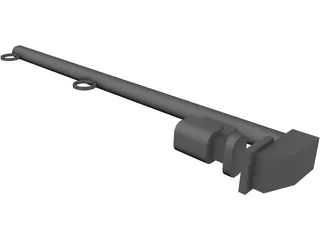 Safety Stanchion 3D Model preview