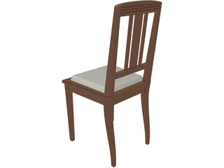 Chair Wood 3D Model preview