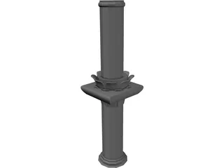 Corinthian Pillar 3D Model preview