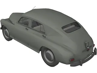 Gaz M20 3D Model preview