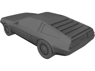 DMC DeLorean (1980) 3D Model preview