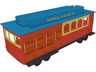Streetcar San Francisco 3D Model preview
