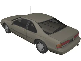 Ford Thunderbird (1996) 3D Model preview