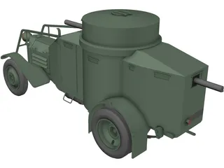 Lancia LZM 3D Model preview