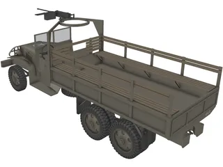 GMC Truck 6x6 3D Model preview