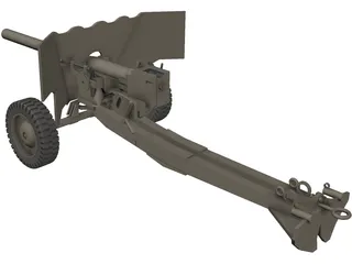 Canon 6 lb M-1 3D Model preview