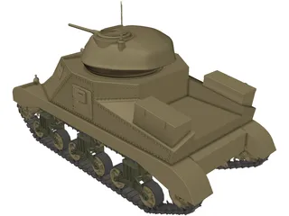 M-3 General Grant 3D Model preview
