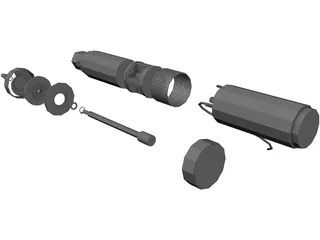 High Head Well Pump 3D Model preview