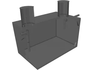 Septic Tank 3D Model preview