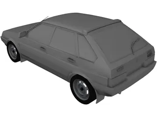 VAZ 21093 Lada Samara 3D Model preview
