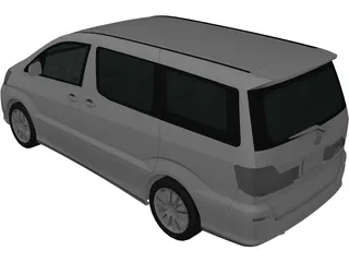 Toyota Alphard 3D Model preview