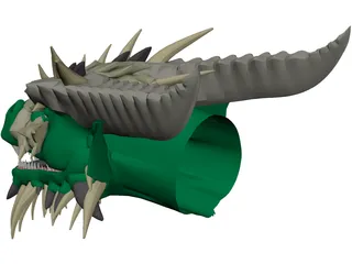 Dragon Head 3D Model preview