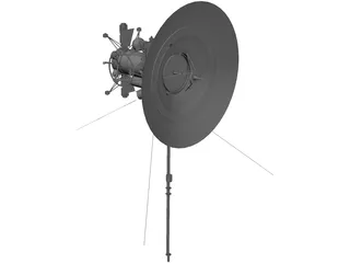 Space Satellite 3D Model preview