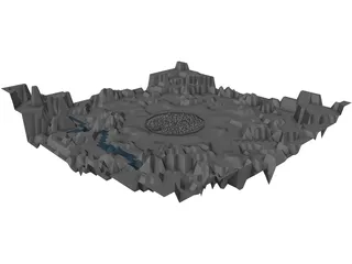 City Middle Age 3D Model preview