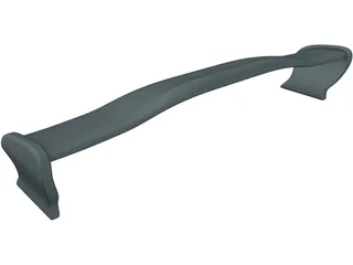 Rear Spoiler 3D Model preview