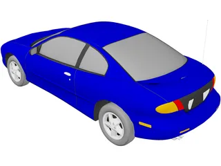 Pontiac Sunfire Coupe (1998) 3D Model preview