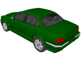 Jaguar X Type (2003) 3D Model preview