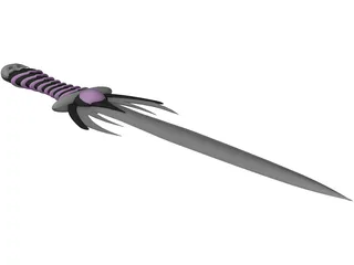 Skull Dagger 3D Model preview
