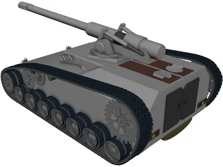 Future Tank Concept 3D Model preview
