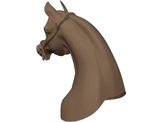 Horse Head Arabian 3D Model preview