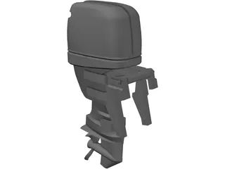 Yamaha F50 Outboard Motor 3D Model preview