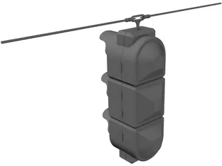 Traffic Light 3D Model preview