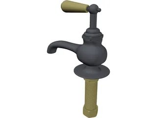 Compression Faucet 3D Model preview