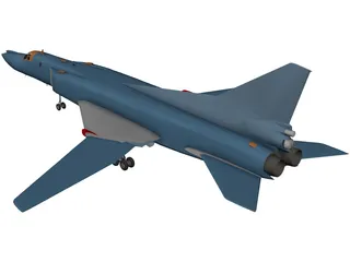 Tupolev Tu-22 Blinder 3D Model preview