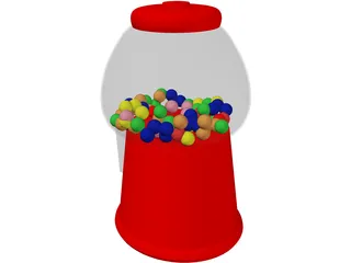 Gumball Machine 3D Model preview