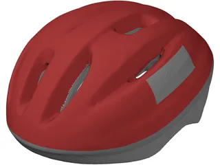 Helmet Bicycle 3D Model preview