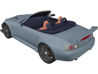 Honda S2000 [Tuned] 3D Model preview