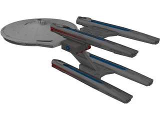Star Trek Ship 3D Model preview