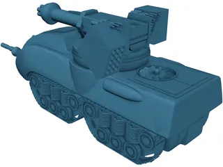 Glory Fire Support Tank 3D Model preview