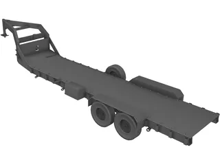 Trailer Gooseneck 3D Model preview