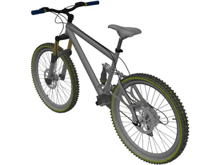 Bike Mountain Trail 3D Model preview