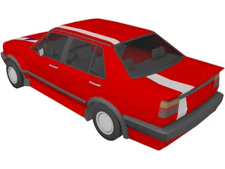 Volkswagen Jetta GTI (1987) 3D Model preview